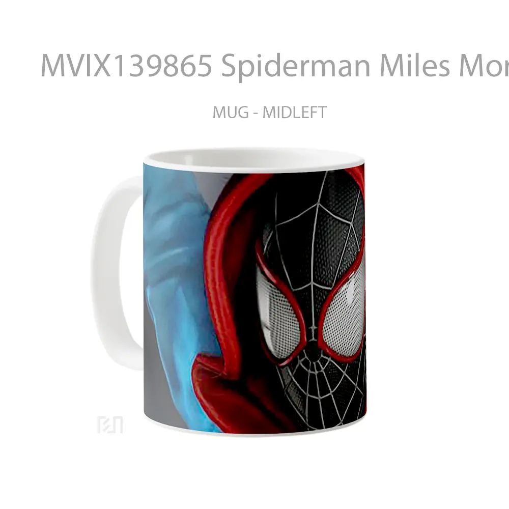Mug Spiderman Miles Morales V3 Gelas Superhero - All-side / Desain