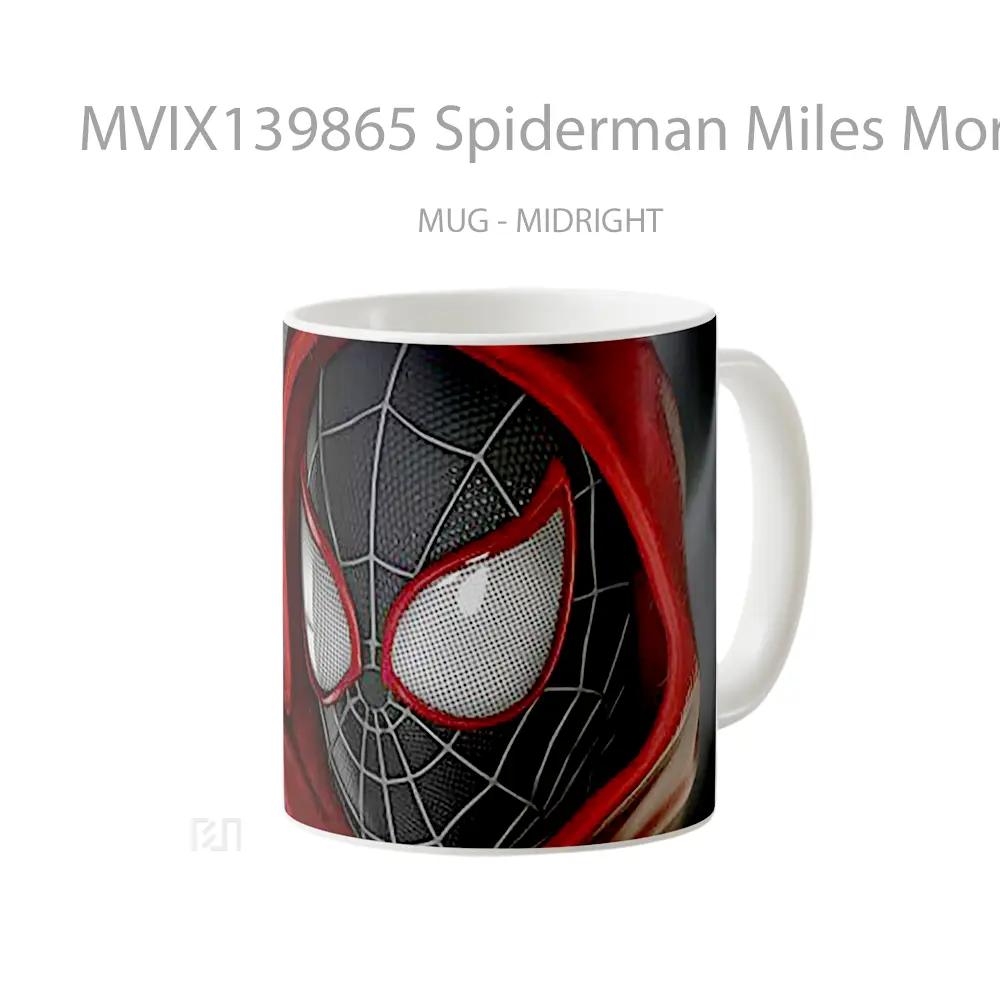 Mug Spiderman Miles Morales V3 Gelas Superhero - All-side / Desain