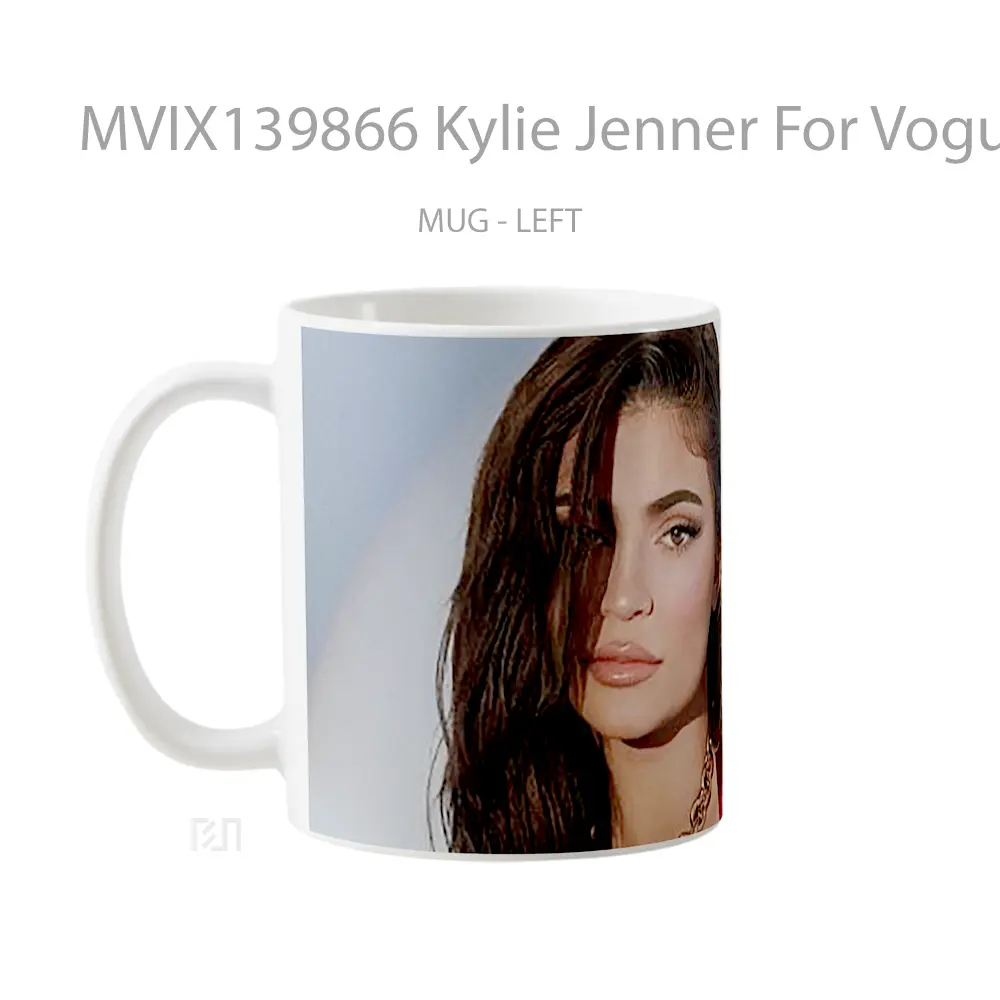 Mug Kylie Jenner For Vogue Hong Kong Gelas Selebriti - All-side / Desain