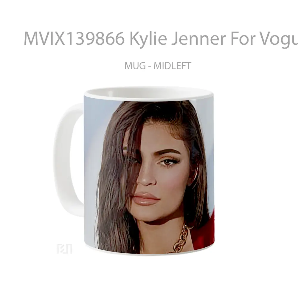 Mug Kylie Jenner For Vogue Hong Kong Gelas Selebriti - All-side / Desain