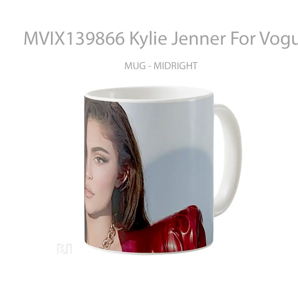Mug Kylie Jenner For Vogue Hong Kong Gelas Selebriti - All-side / Desain