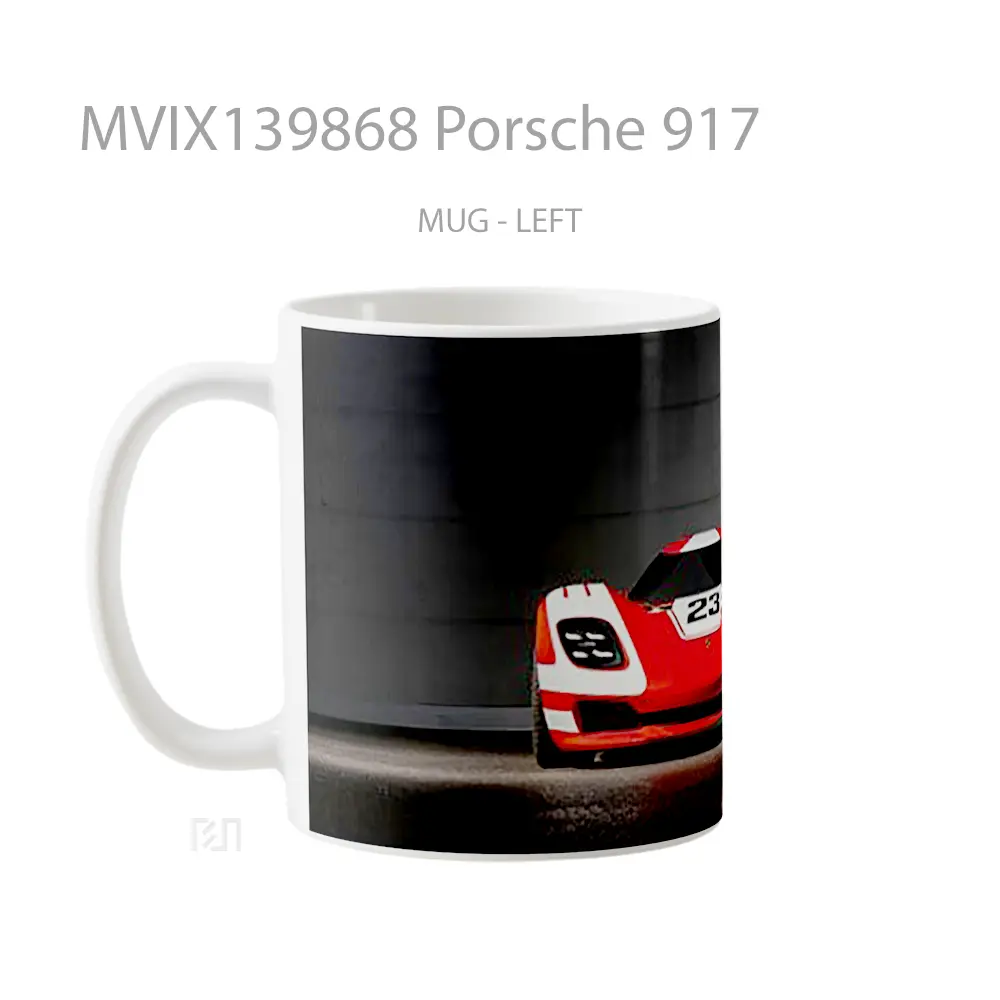 Mug Porsche 917 Cangkir Mobil - All-side / Desain