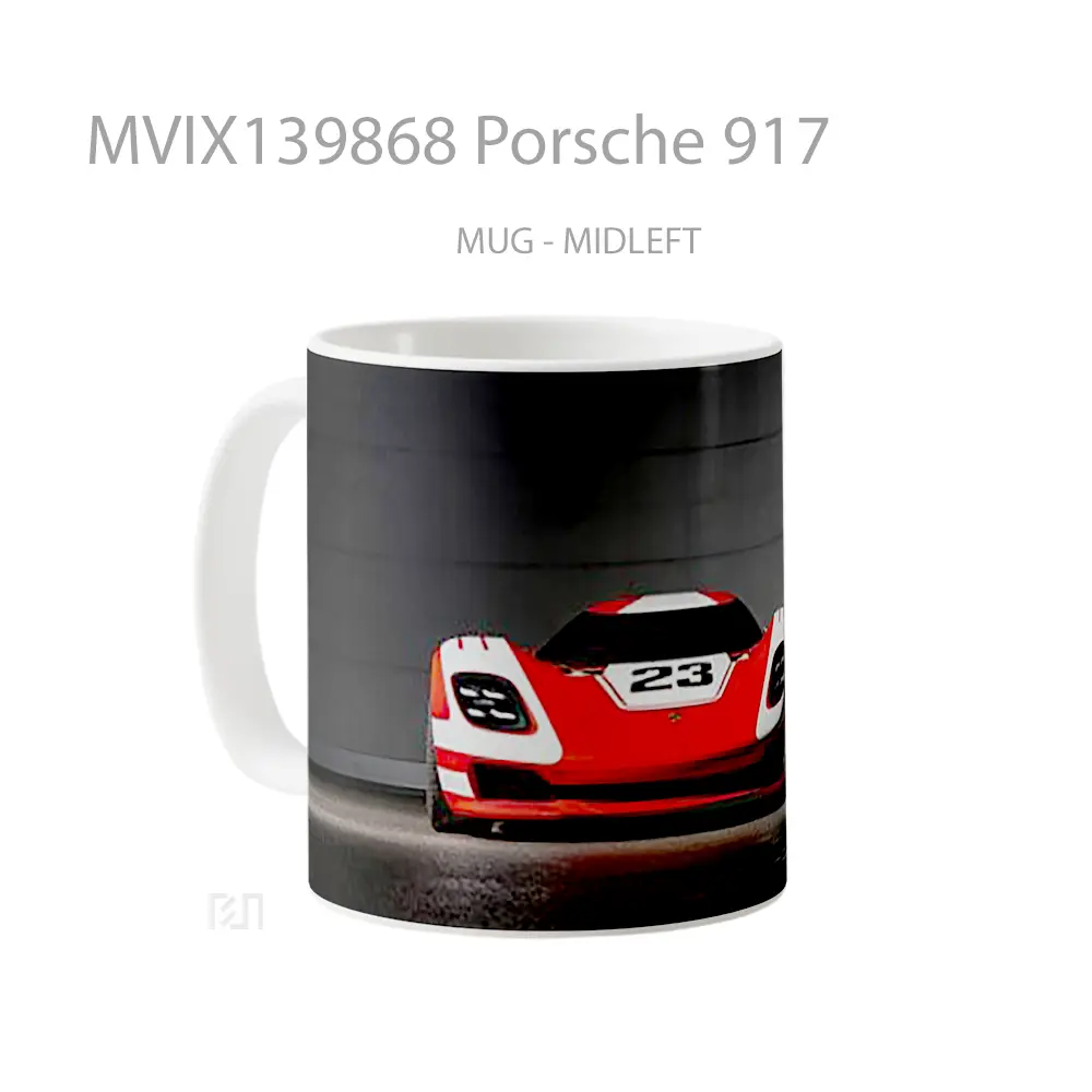 Mug Porsche 917 Cangkir Mobil - All-side / Desain