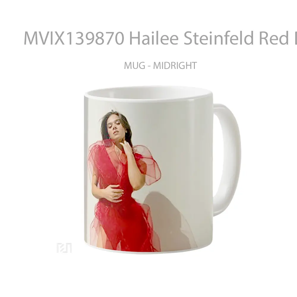 Mug Hailee Steinfeld Red Dress Gelas Selebriti - All-side / Desain