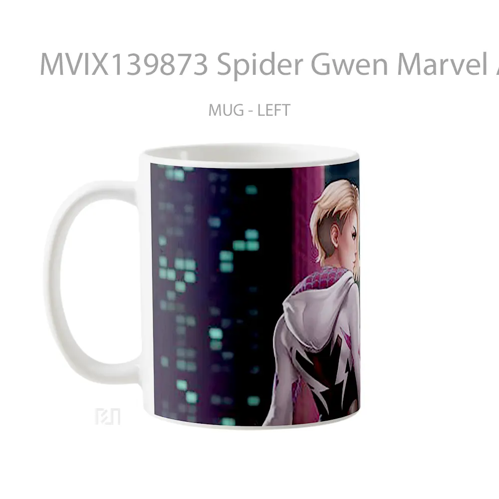 Mug Spider Gwen Marvel Art V2 Gelas Superhero - All-side / Desain