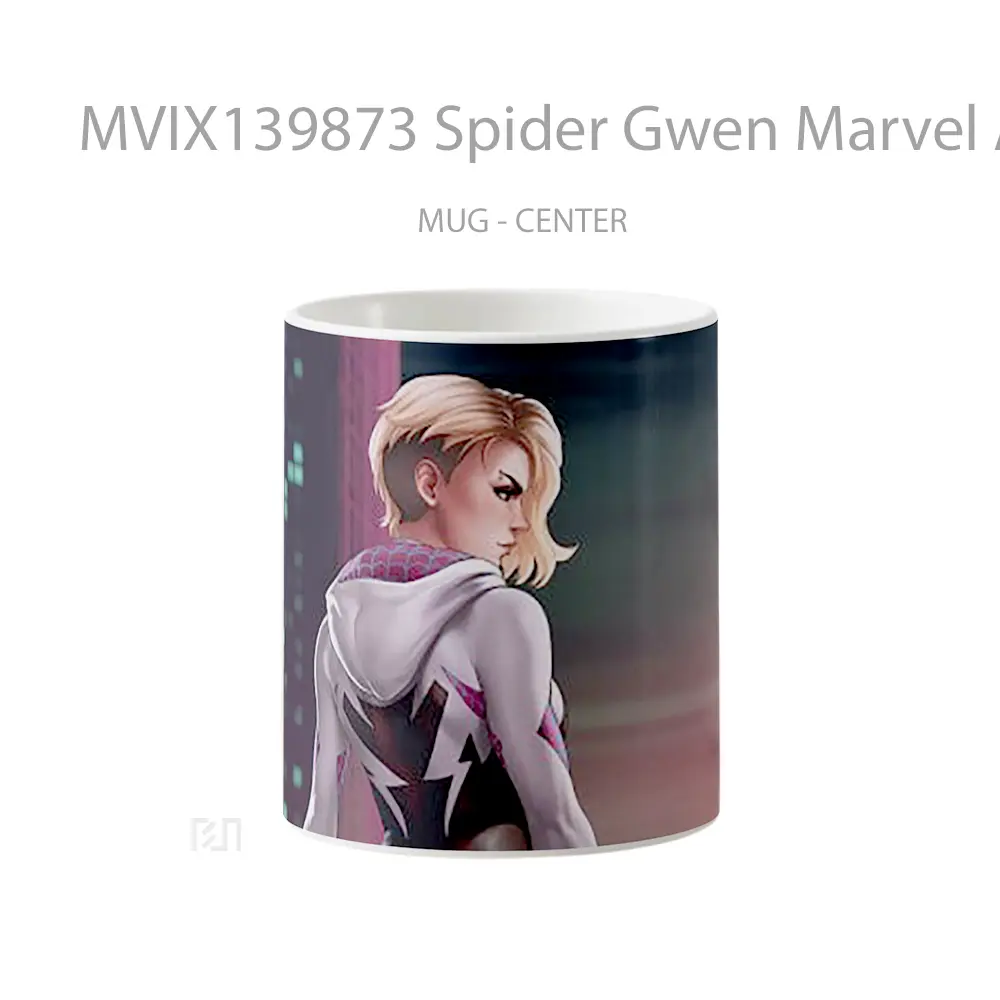 Mug Spider Gwen Marvel Art V2 Gelas Superhero