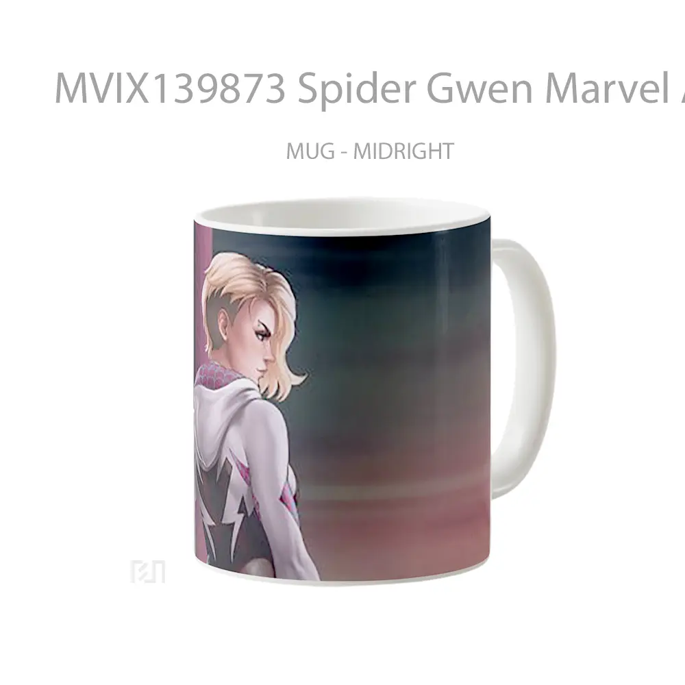Mug Spider Gwen Marvel Art V2 Gelas Superhero - All-side / Desain