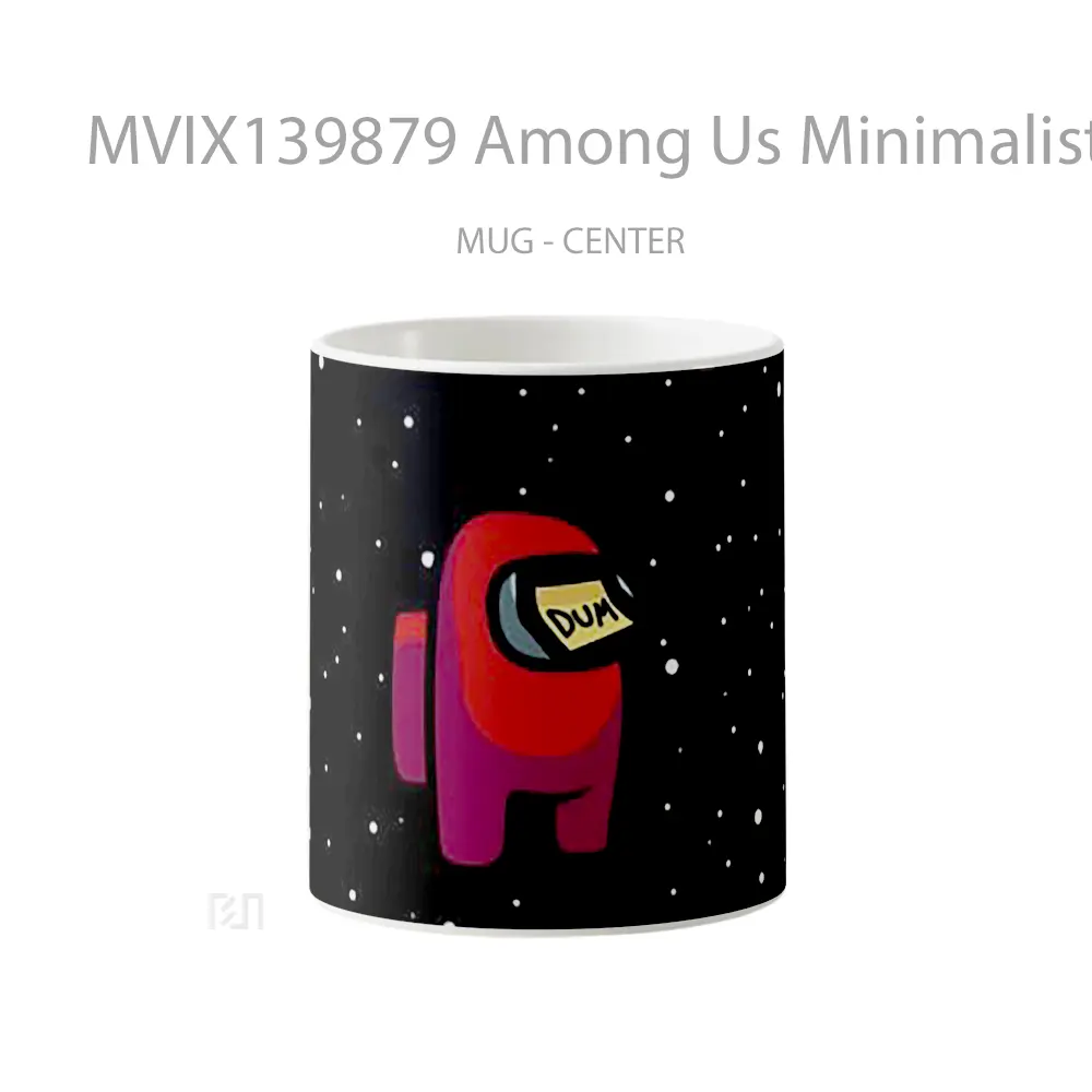 Mug Among Us Minimalist Gelas Seni Modern