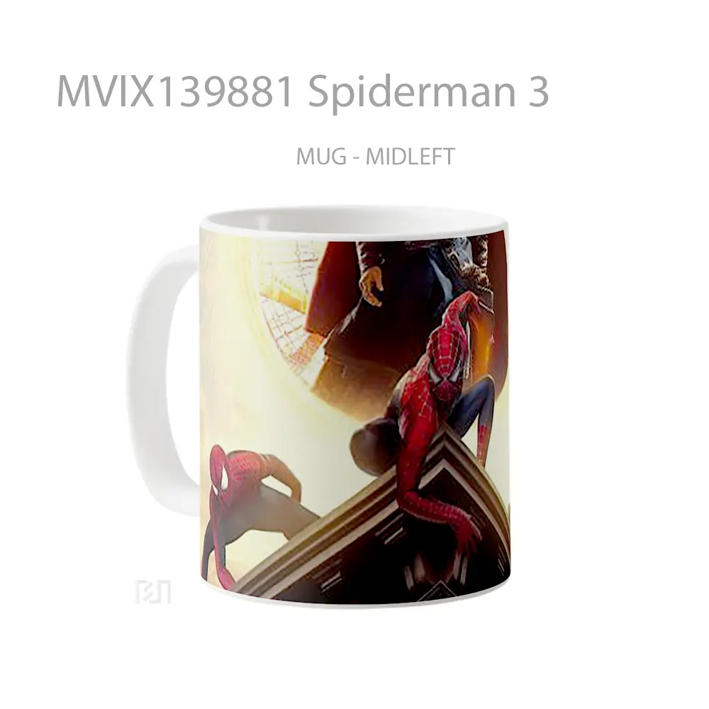 Mug Spiderman 3 Gelas Superhero - All-side / Desain