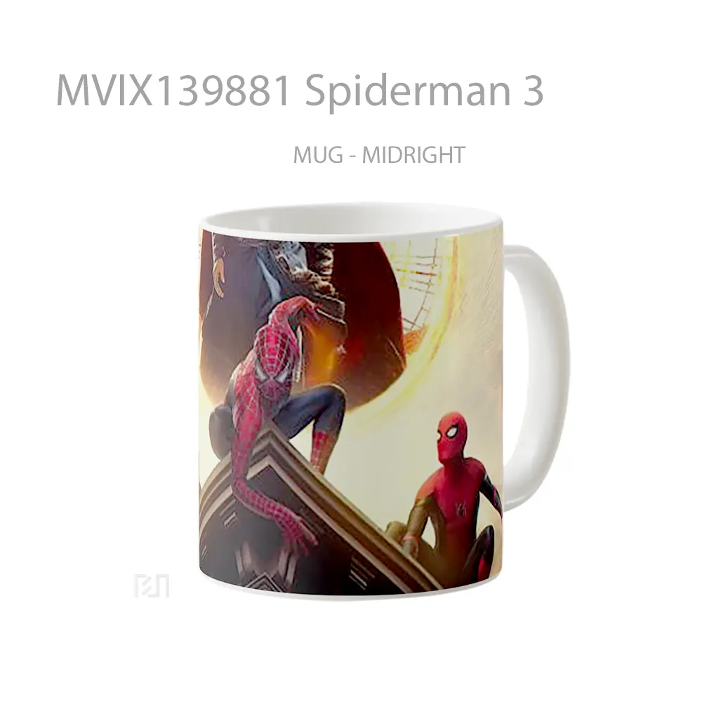 Mug Spiderman 3 Gelas Superhero - All-side / Desain