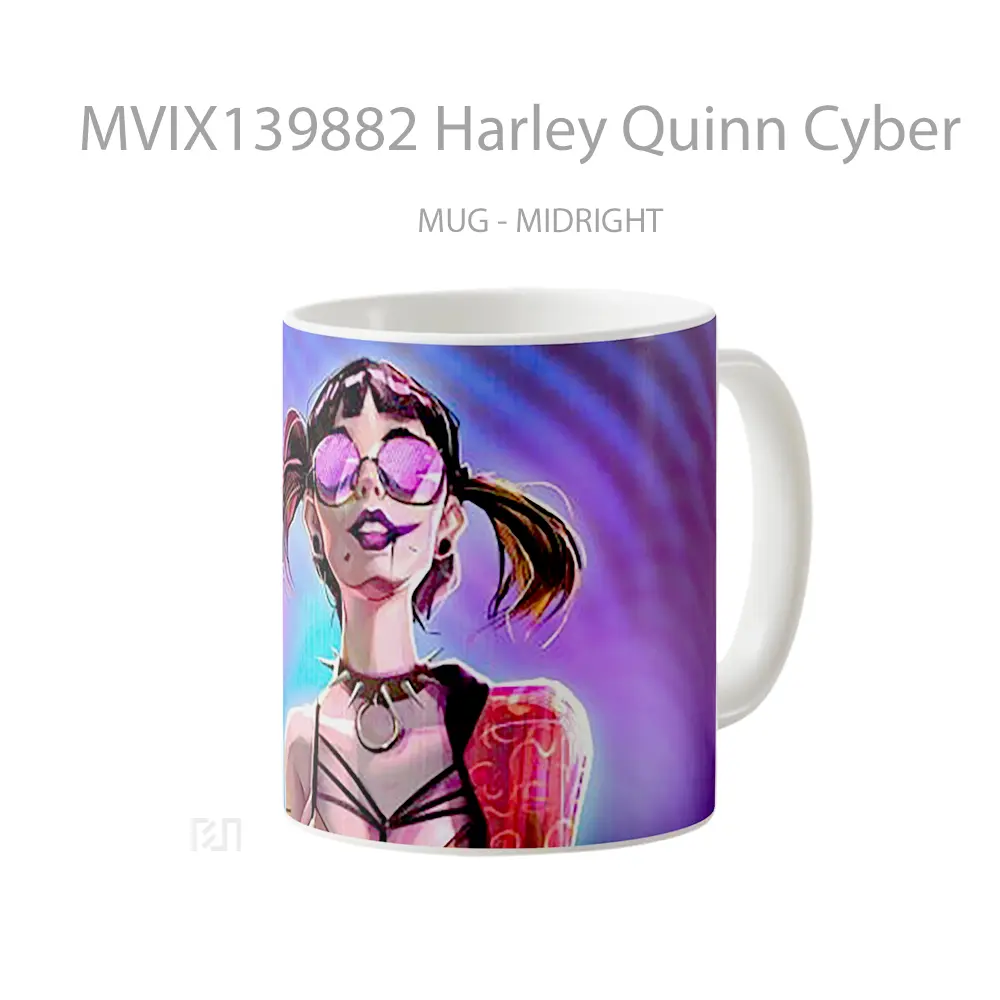 Mug Harley Quinn Cyber Gelas Keramik Unik - All-side / Desain