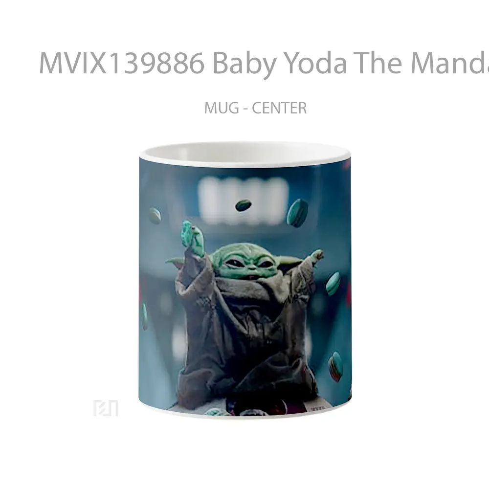 Mug Baby Yoda The Mandalorian V4 Gelas Star Wars