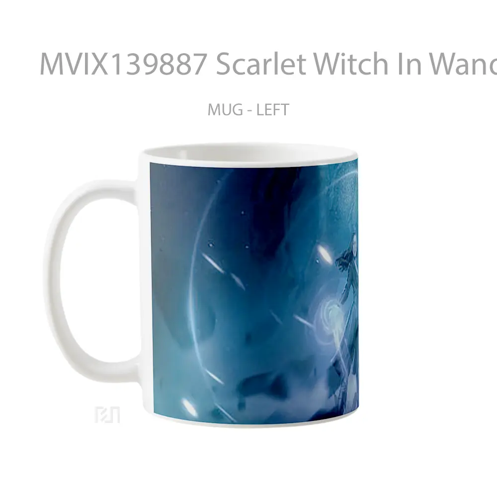 Mug Scarlet Witch In Wandavision Gelas Superhero - All-side / Desain