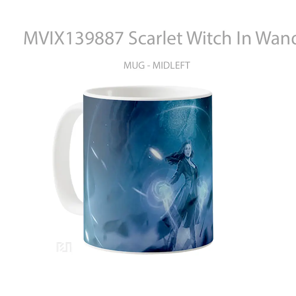 Mug Scarlet Witch In Wandavision Gelas Superhero - All-side / Desain