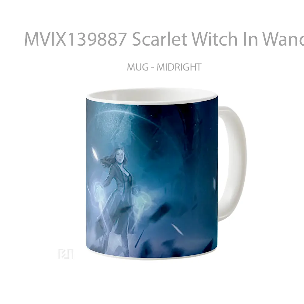 Mug Scarlet Witch In Wandavision Gelas Superhero - All-side / Desain