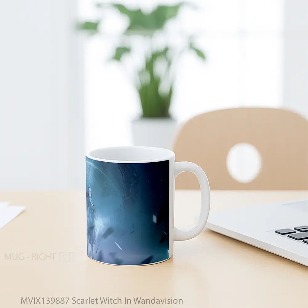 Mug Scarlet Witch In Wandavision Gelas Superhero - All-side / Desain