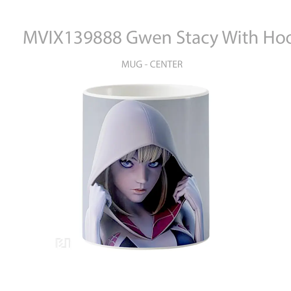 Mug Gwen Stacy With Hood Gelas Superhero