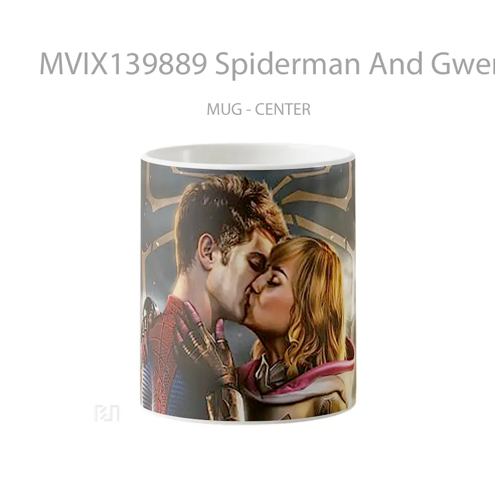 Mug Spiderman And Gwen Stacy Kissing Gelas Superhero