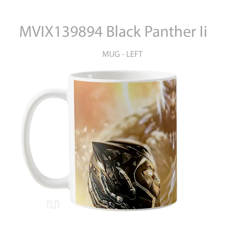 Mug Black Panther Ii Gelas Superhero - All-side / Desain