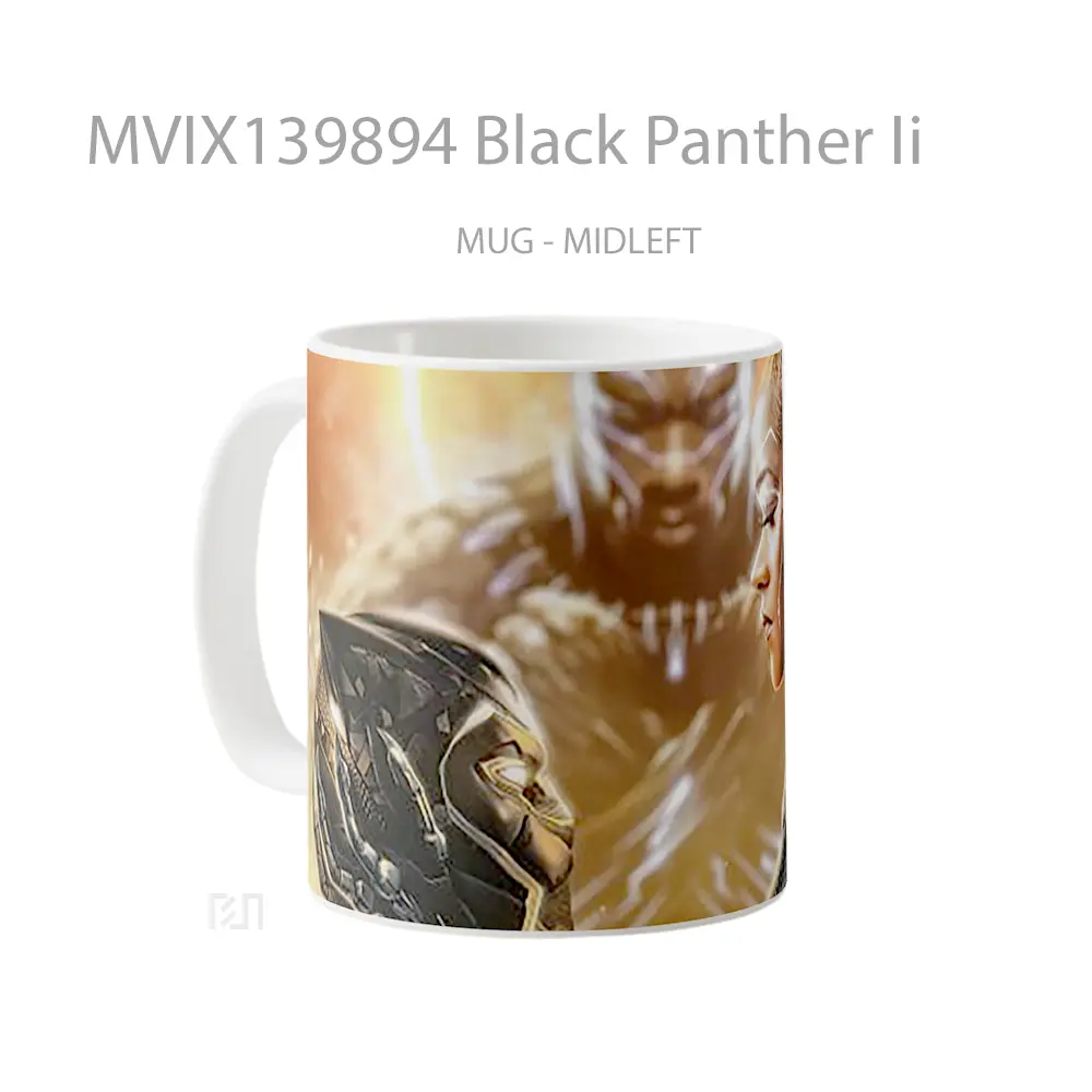 Mug Black Panther Ii Gelas Superhero - All-side / Desain