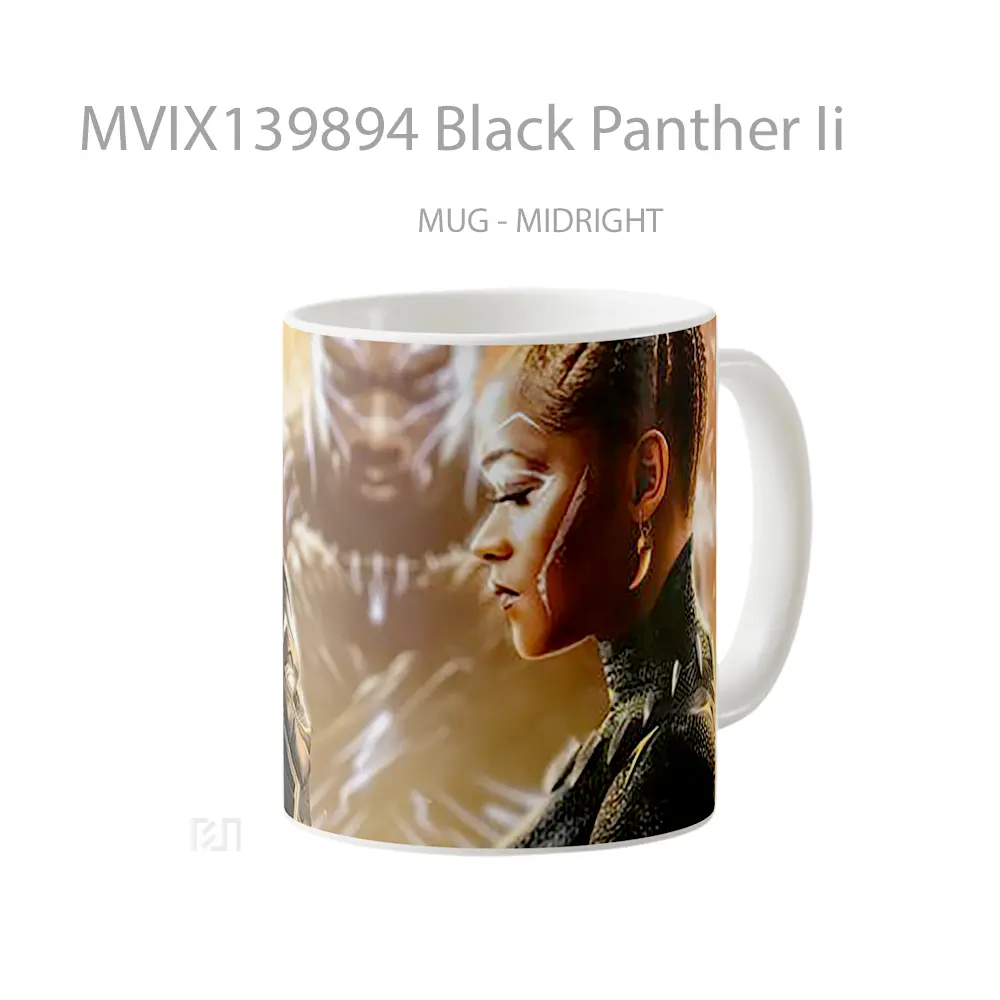 Mug Black Panther Ii Gelas Superhero - All-side / Desain