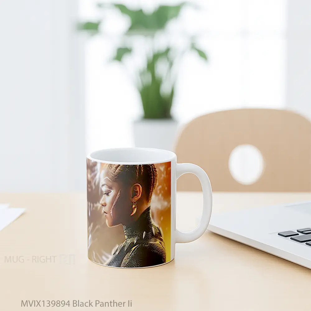 Mug Black Panther Ii Gelas Superhero - All-side / Desain