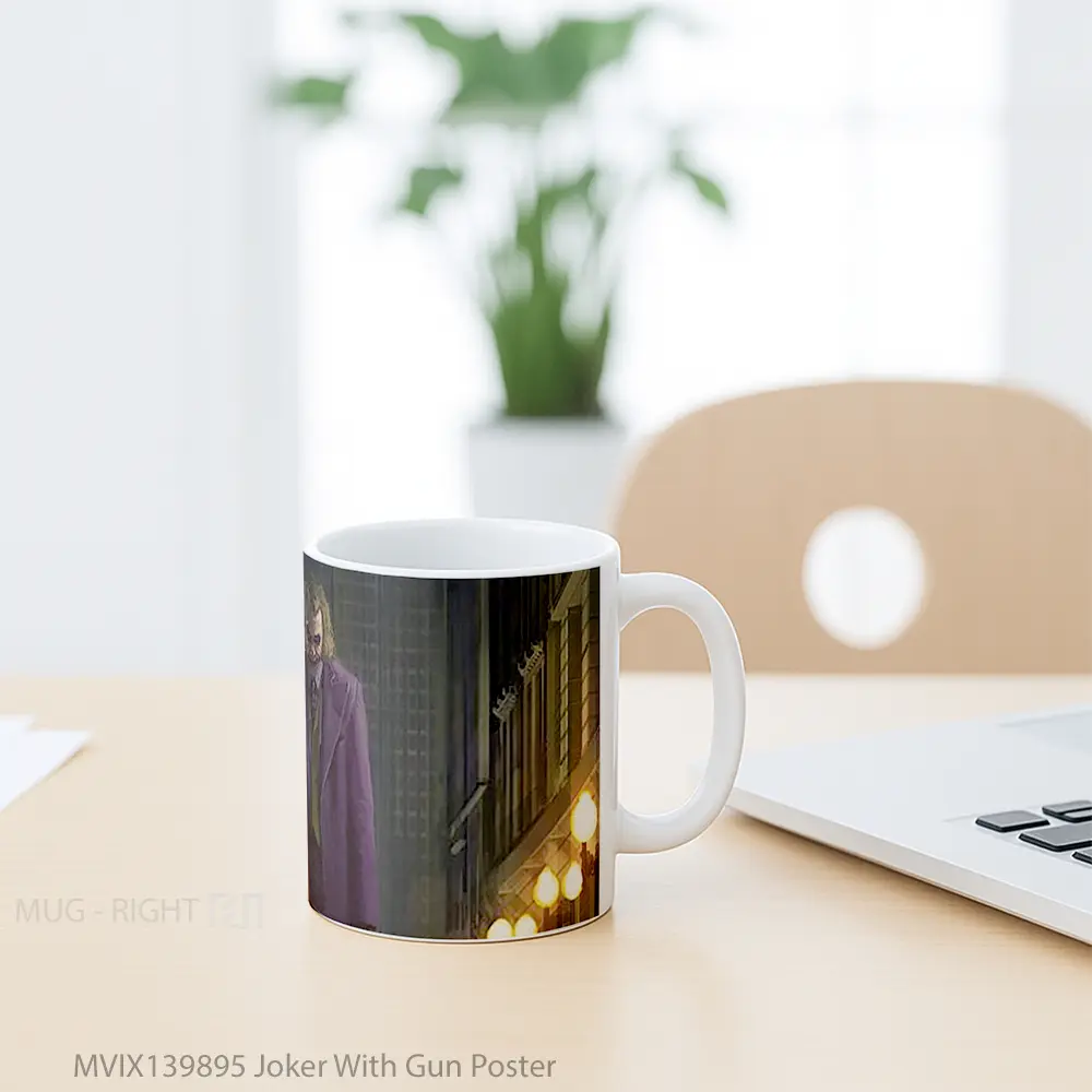 Mug Joker With Gun Poster Gelas Superhero - All-side / Desain