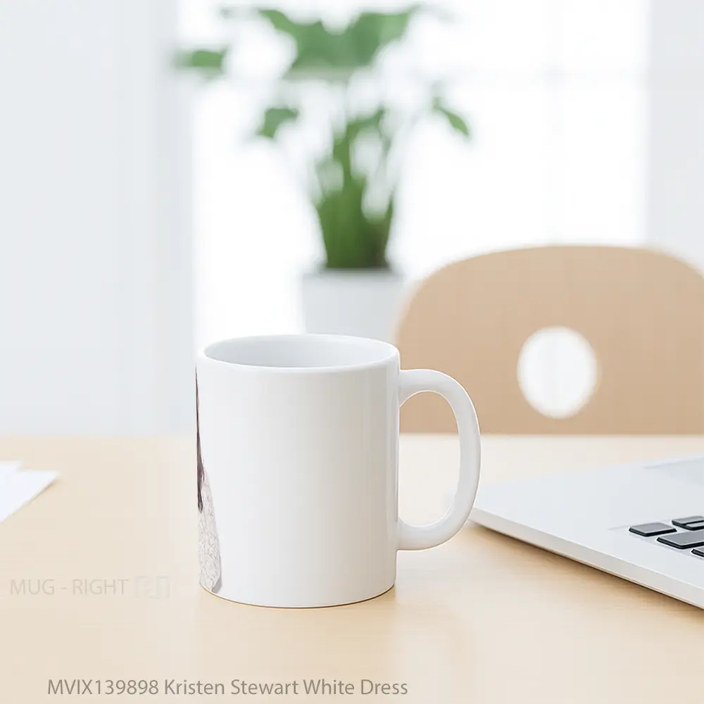 Mug Kristen Stewart White Dress Gelas Selebriti - All-side / Desain
