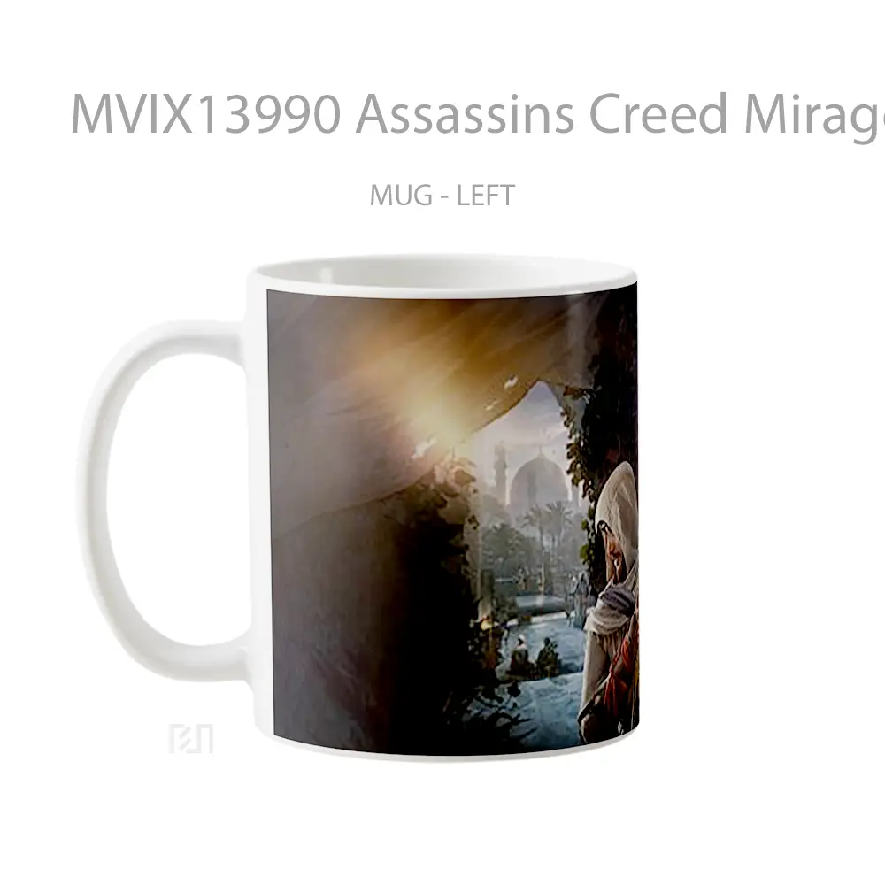 Mug Assassins Creed Mirage Cangkir Gamer - All-side / Desain