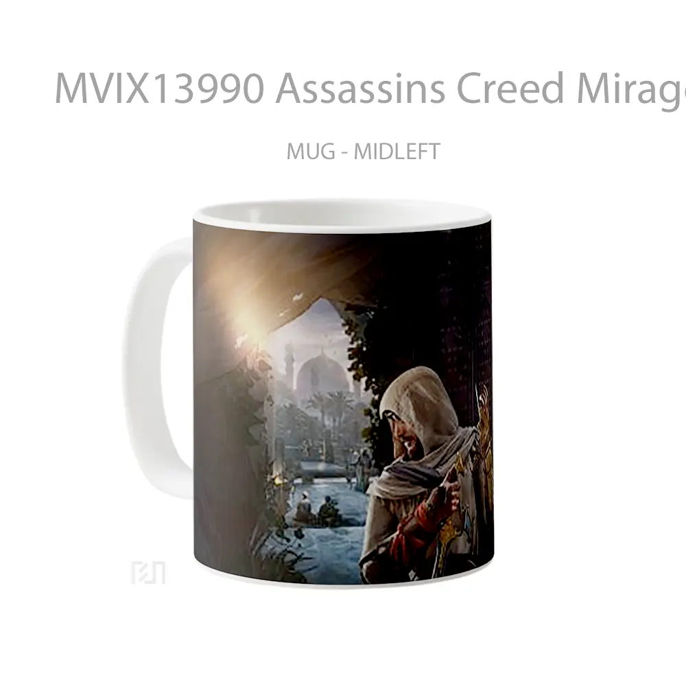 Mug Assassins Creed Mirage Cangkir Gamer - All-side / Desain