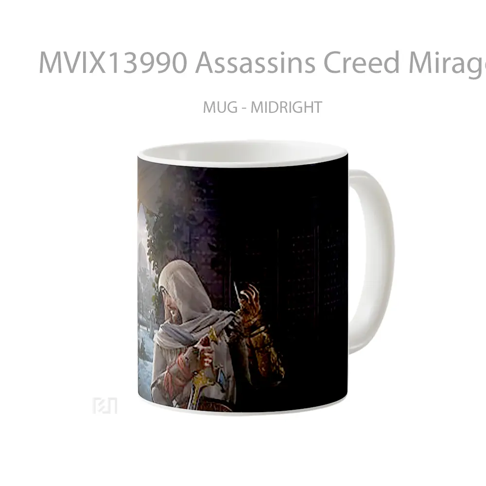 Mug Assassins Creed Mirage Cangkir Gamer - All-side / Desain