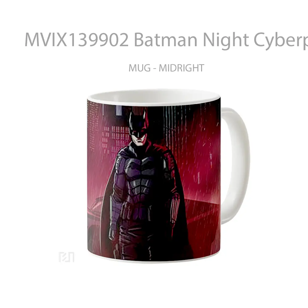 Mug Batman Night Cyberpunk Gelas Superhero - All-side / Desain