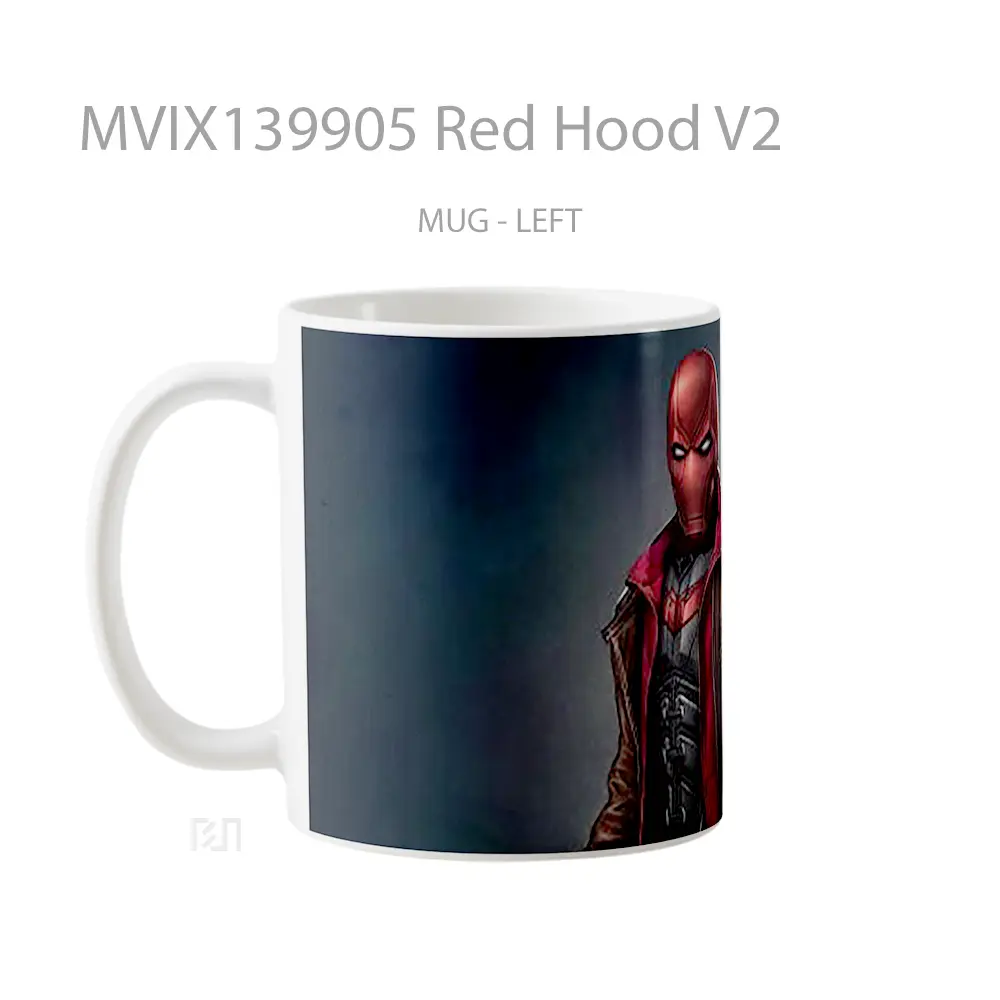 Mug Red Hood V2 Gelas Superhero - All-side / Desain