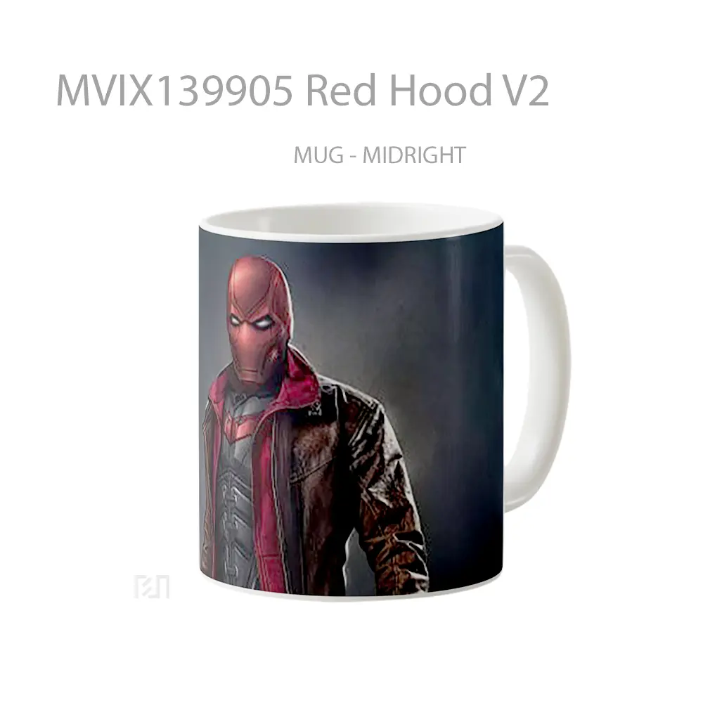 Mug Red Hood V2 Gelas Superhero - All-side / Desain