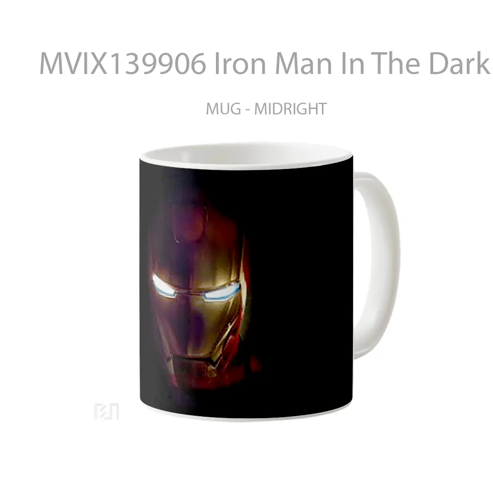 Mug Iron Man In The Darkness Gelas Superhero - All-side / Desain