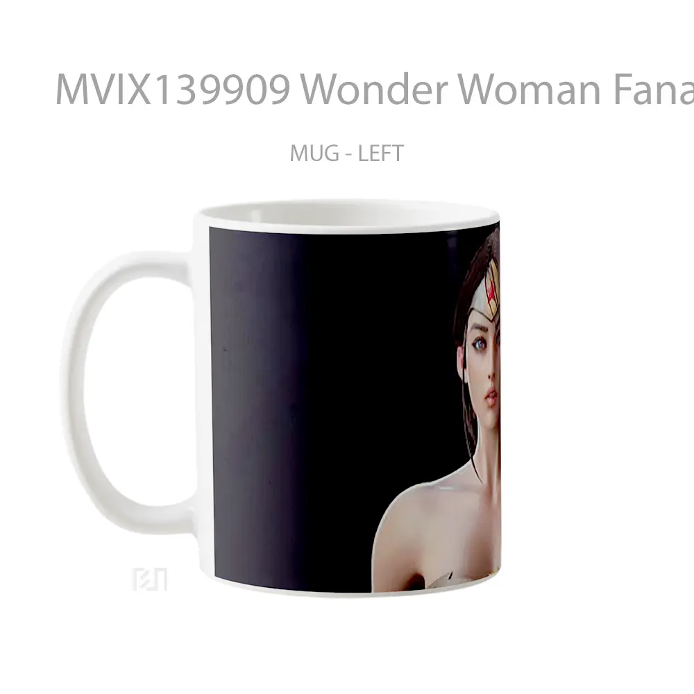 Mug Wonder Woman Fanart 2021 Gelas Superhero - All-side / Desain