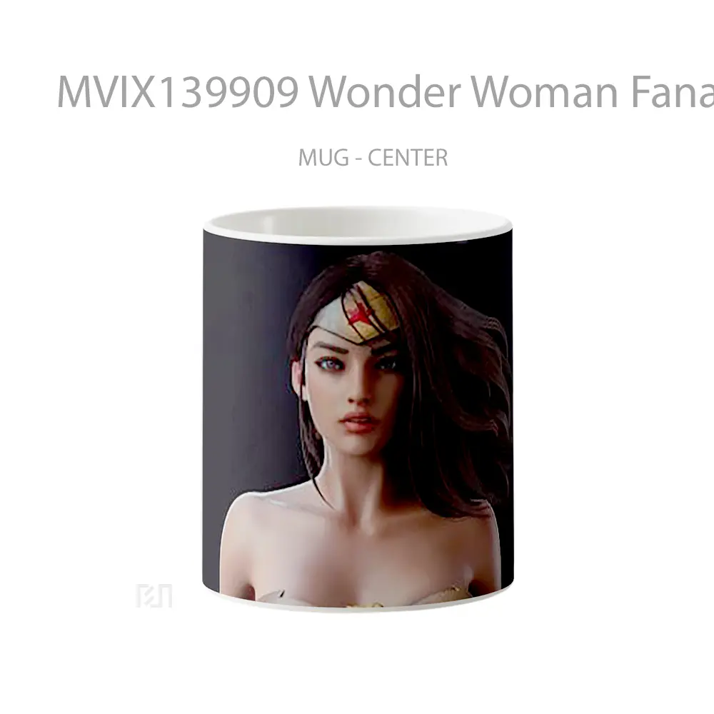 Mug Wonder Woman Fanart 2021 Gelas Superhero
