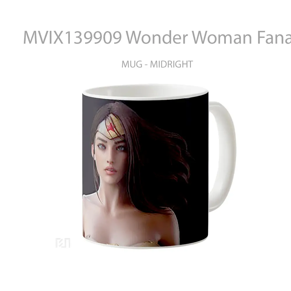 Mug Wonder Woman Fanart 2021 Gelas Superhero - All-side / Desain