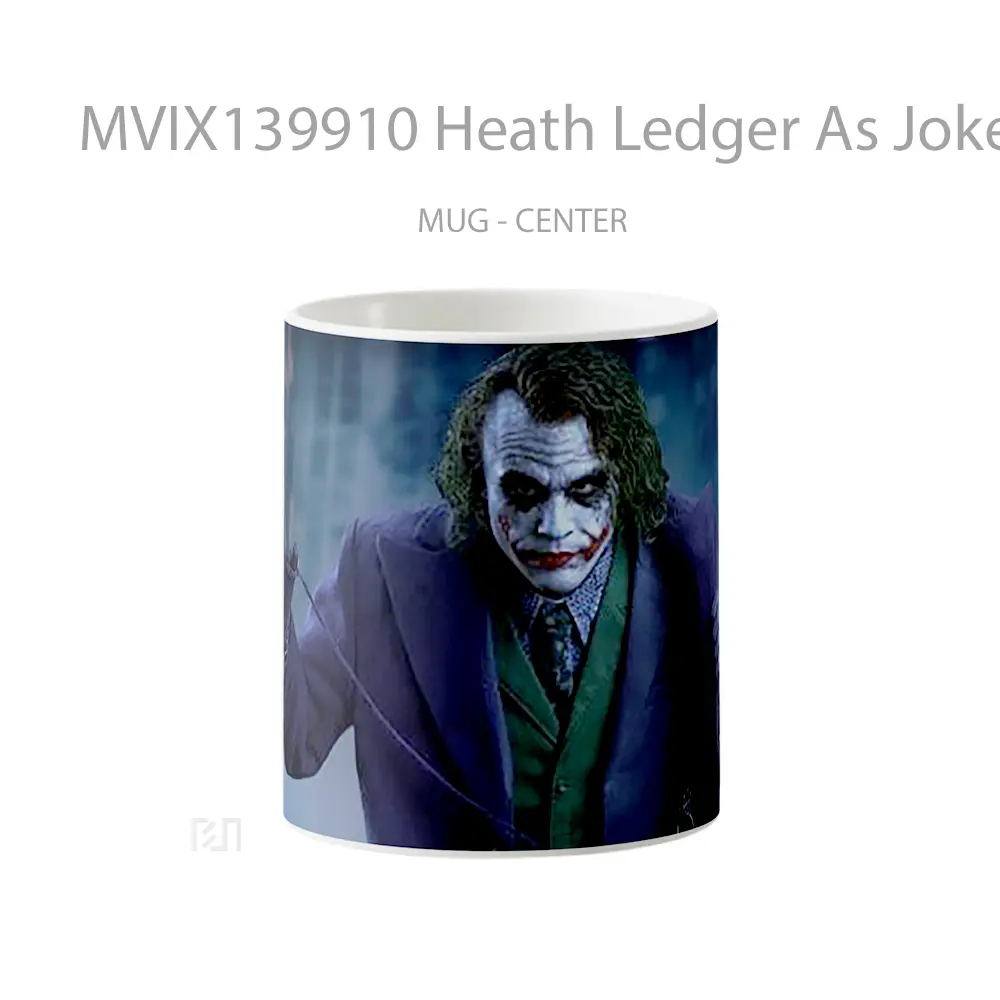 Mug Heath Ledger As Joker Fanart V1 Gelas Superhero