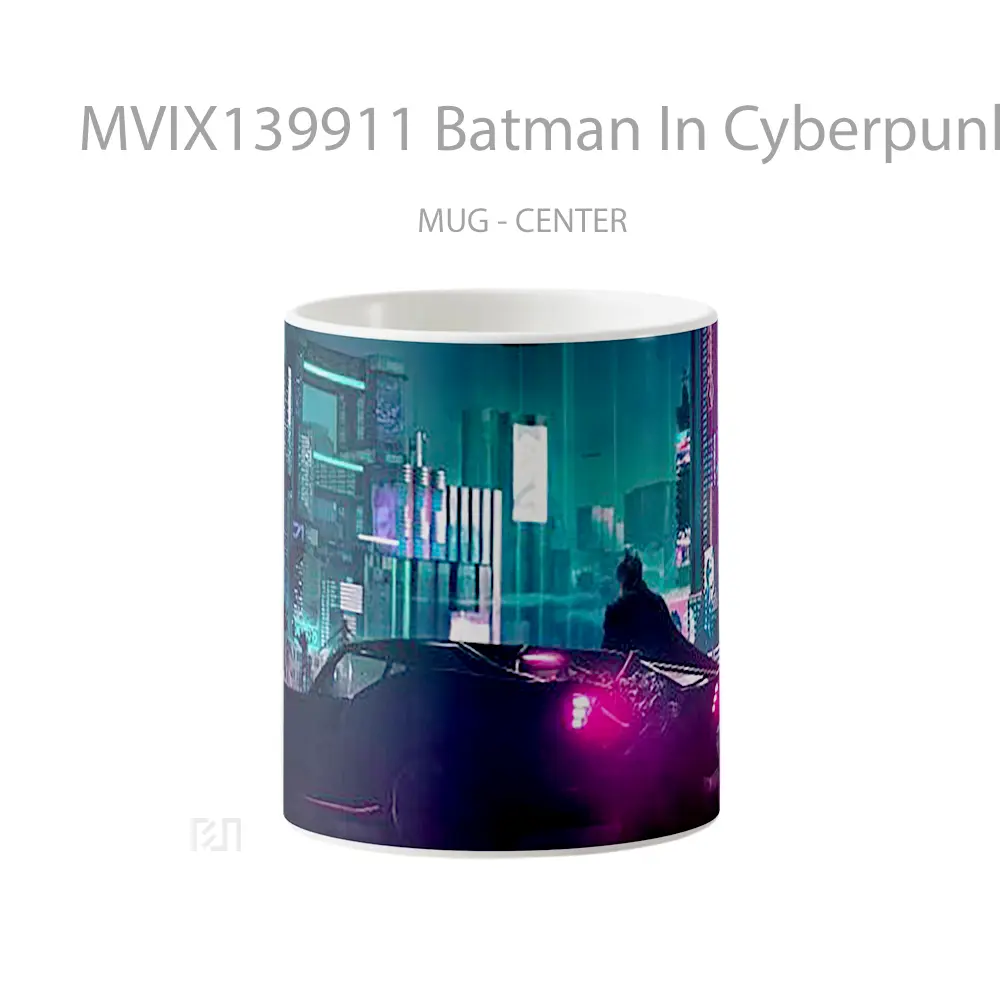Mug Batman In Cyberpunk 2077 Gelas Superhero