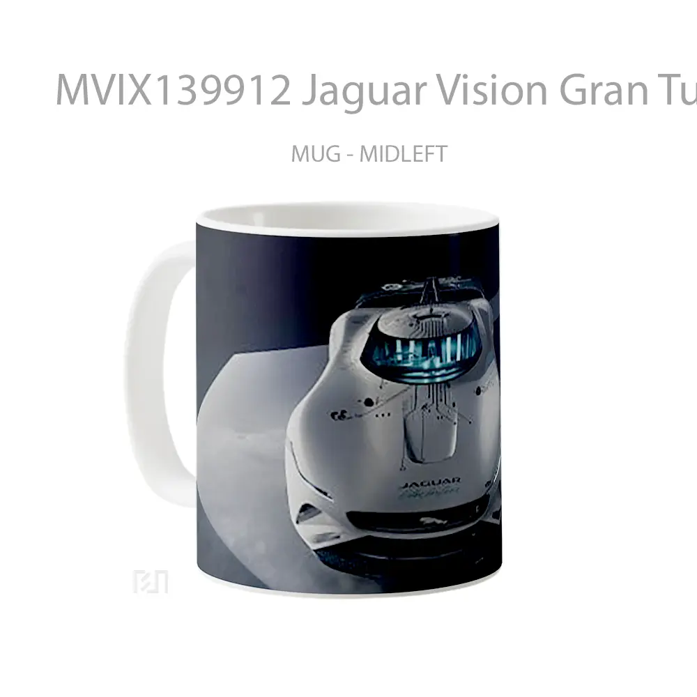 Mug Jaguar Vision Gran Turismo Sv Gelas Superhero - All-side / Desain