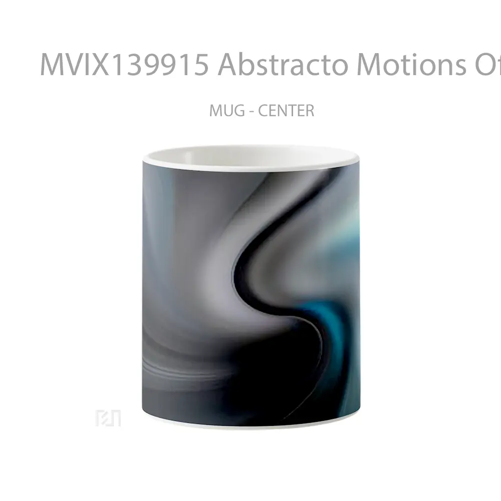 Mug Abstracto Motions Of Colors Gelas Keramik Unik