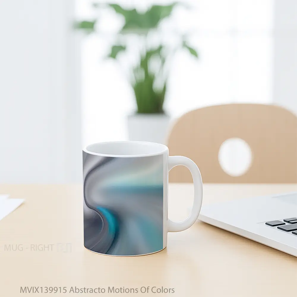 Mug Abstracto Motions Of Colors Gelas Keramik Unik - All-side / Desain