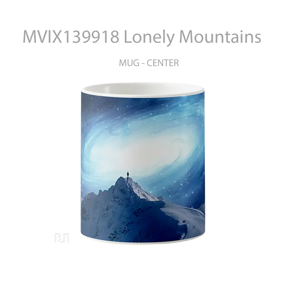 Mug Lonely Mountains Gelas Pemandangan Alam