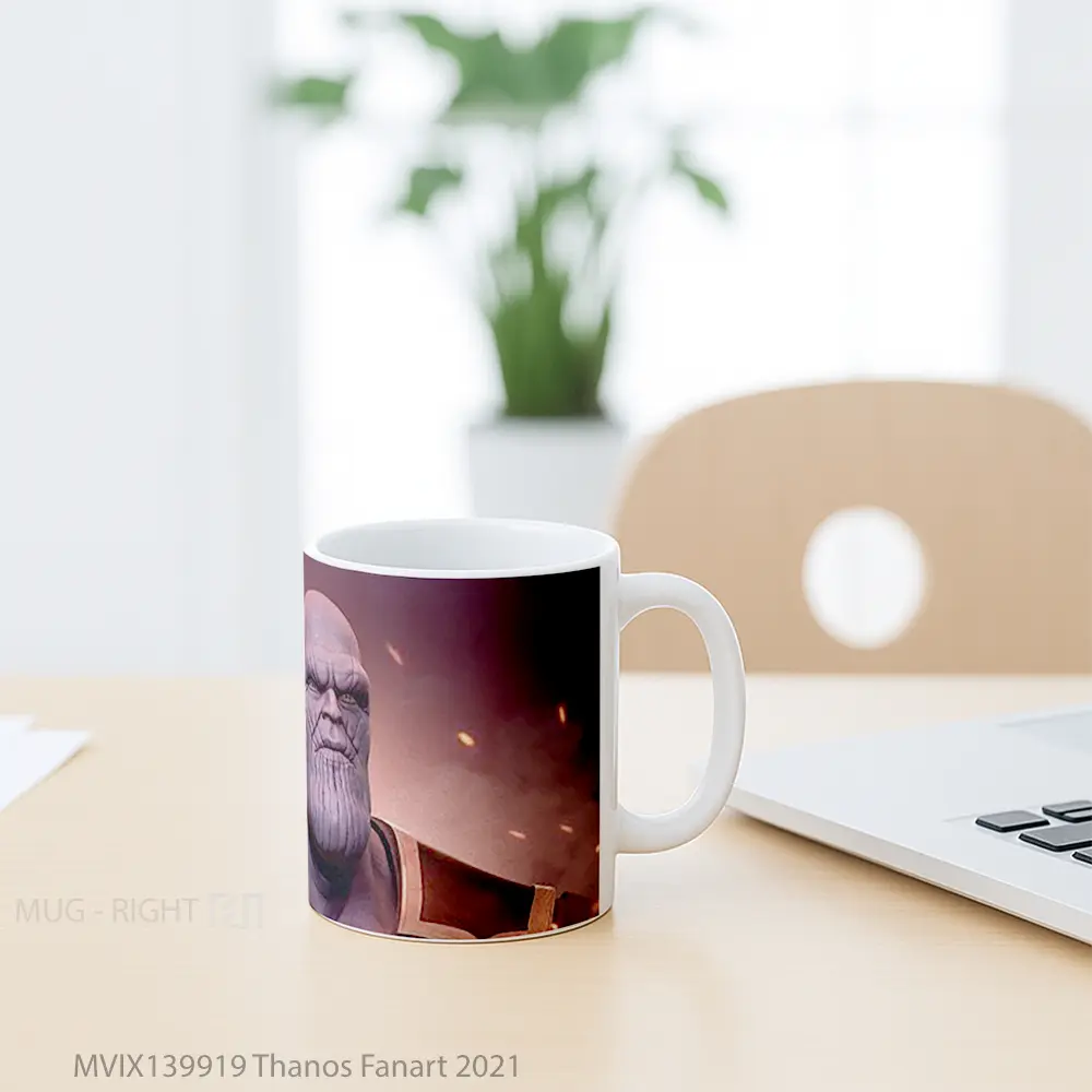 Mug Thanos Fanart 2021 Gelas Keramik Unik - All-side / Desain