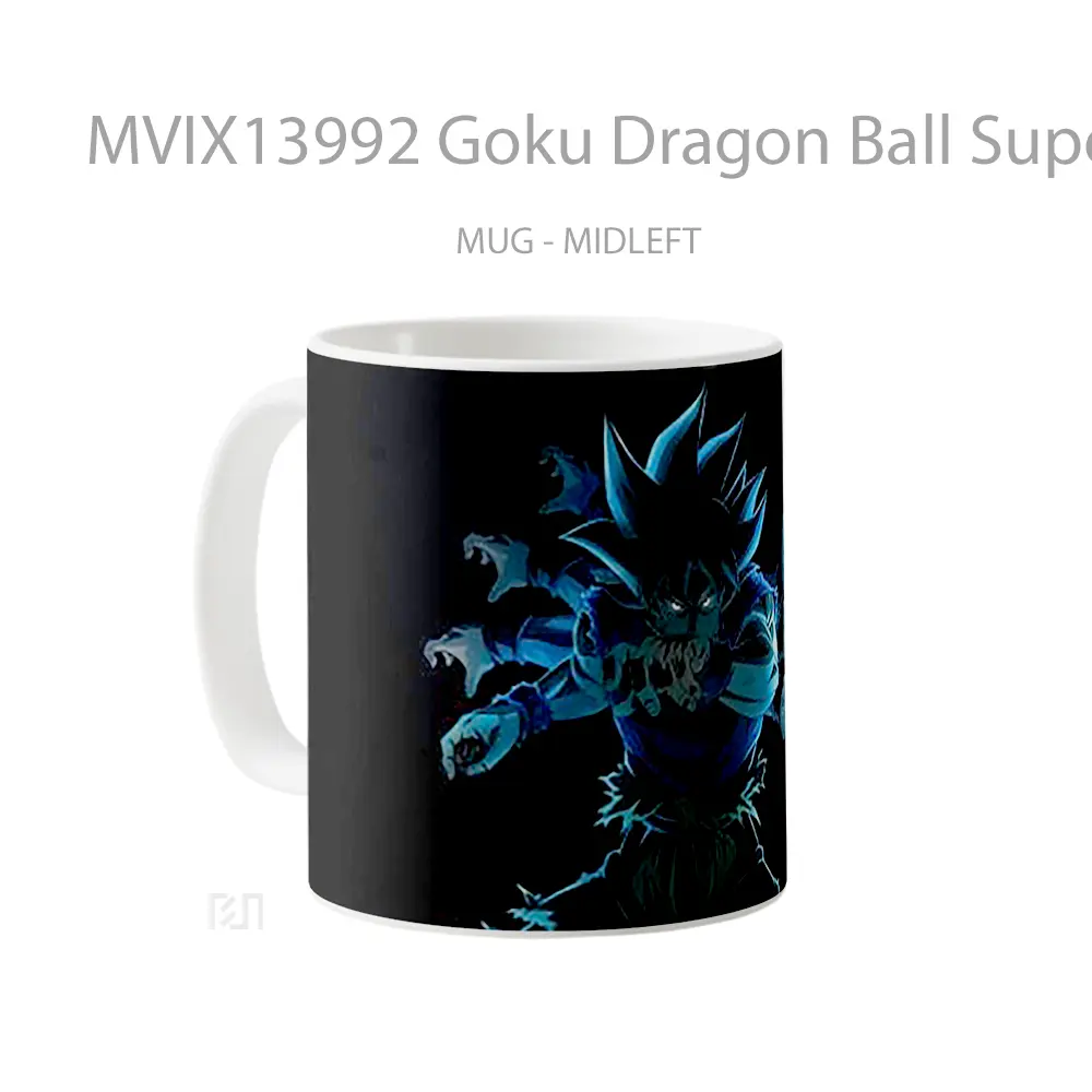 Mug Goku Dragon Ball Super Ultra Instinct Cangkir Anime - All-side / Desain
