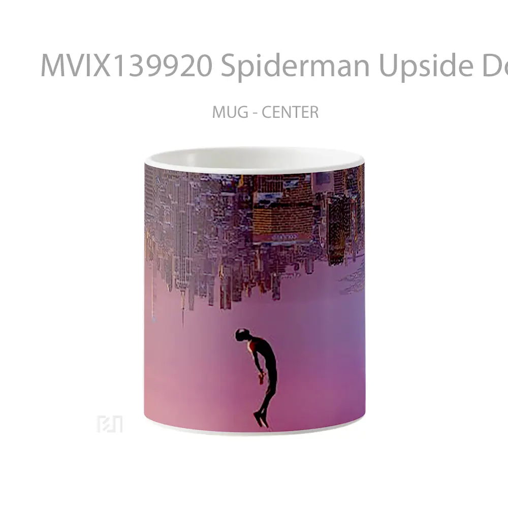 Mug Spiderman Upside Down Gelas Superhero