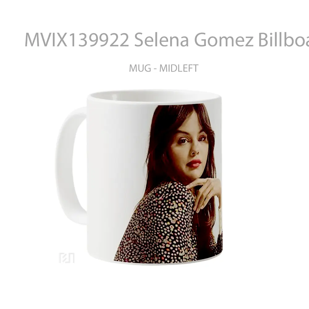 Mug Selena Gomez Billboard Magazine Gelas Selebriti - All-side / Desain
