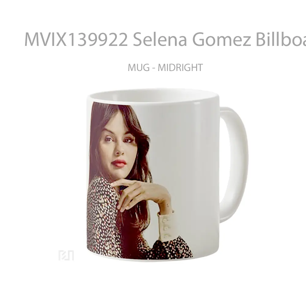 Mug Selena Gomez Billboard Magazine Gelas Selebriti - All-side / Desain