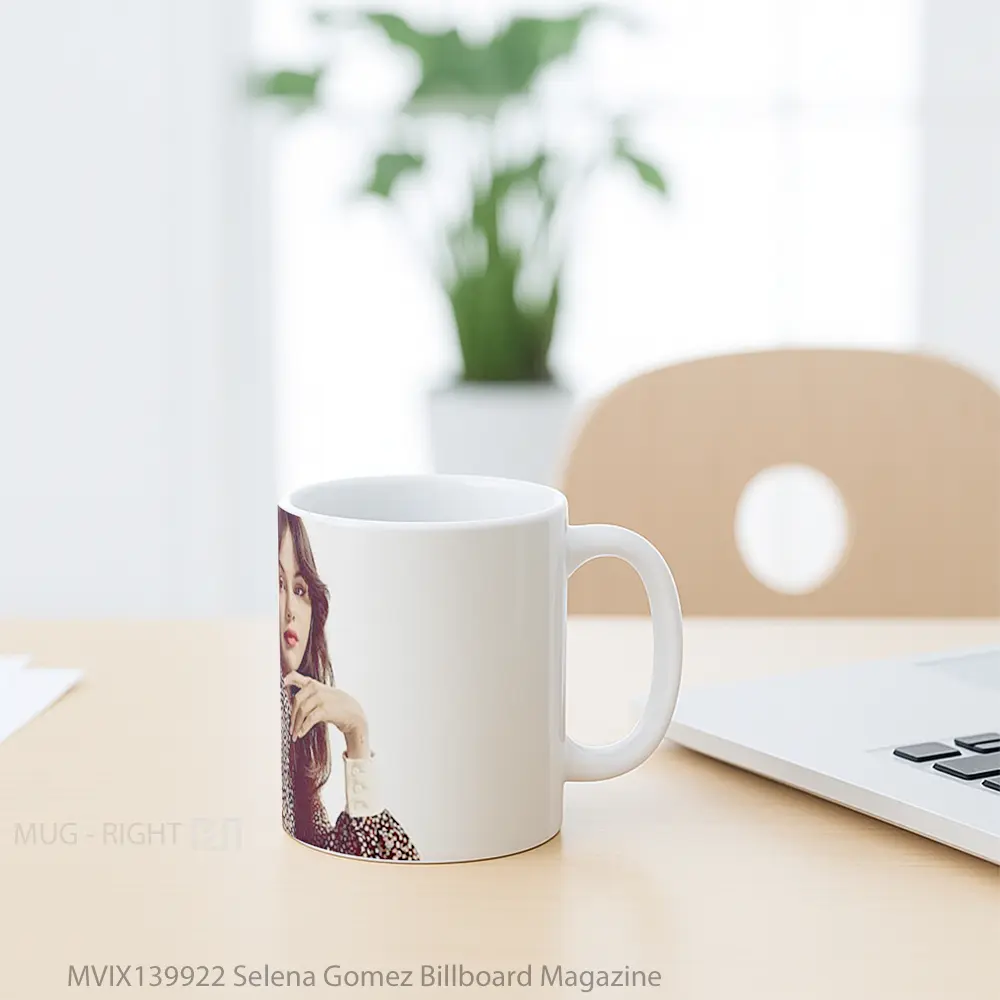 Mug Selena Gomez Billboard Magazine Gelas Selebriti - All-side / Desain